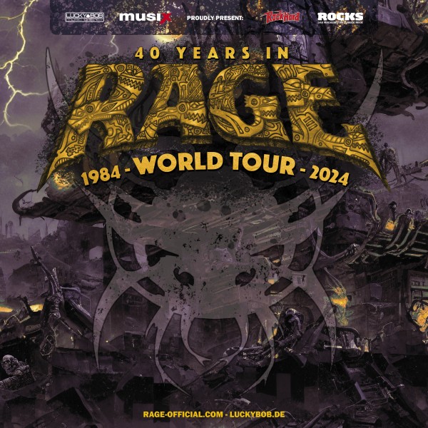 RAGE + Surrender The Crown + Darker Half - 40 Years in Rage World Tour 2024