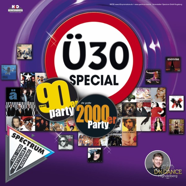 Ü 30 Party - 90er / 2000er Special mit DJ D-K-DANCE