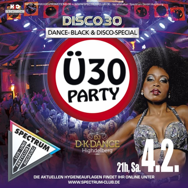 Ü 30 DANCE BLACK & DISCO SPECIAL mit DJ D-K-DANCE