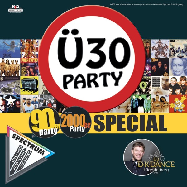 Ü 30 Party - 90er / 2000er Special mit DJ D-K-DANCE