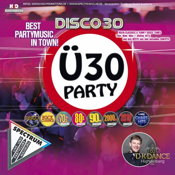 Ü 30 PARTY mit DJ D-K-DANCE