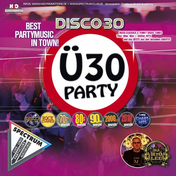 Ü 30 PARTY mit DJ H2O-LEE